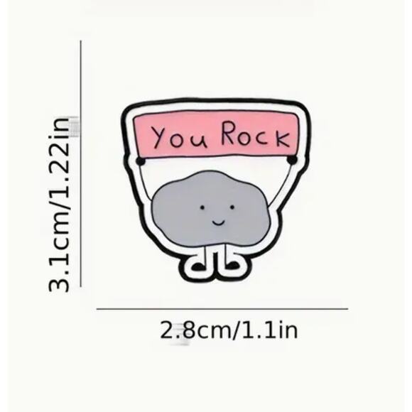 You Rock Cute Enamel Pins 430 - Picture 5 of 5